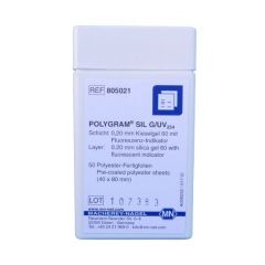 DC Polyesterfolien, POLYGRAM SIL G UV254, Kieselgel 4 X 8 cm, Packung mit 50 Stück MN 805021