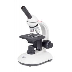 Monokulares Schülermikroskop MOTIC 2801 LED Cordless, 40x bis 400x Vergrößerung, LED und Akkubetrieb