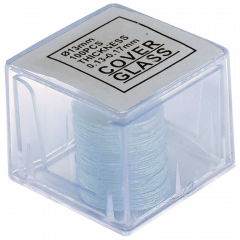 Deckgläser, rund, Ø 13 mm , 100 Stück, ca. 0,13 - 0,17 mm stark