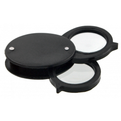 Einschlaglupe mit 2 Linsen Ø 22 mm  (4x und 8x)