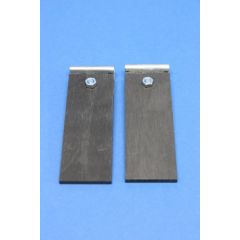 Kohleblatt-Elektrode, 95 x 30 mm, mit 4-mm-Anschluss, Paar, für Elektrolyse Set (Art. 5001000120)