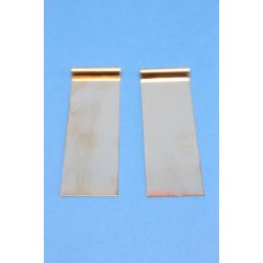 Kupferblech-Elektrode, 95 x 30 mm, mit 4-mm-Anschluss, Paar, für Elektrolyse Set (Art. 5001000120)