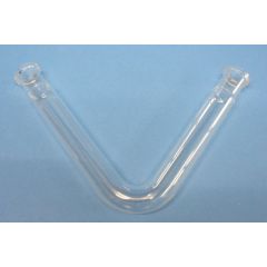 Reaktionsrohr zur Schmelzflusselektrolyse, aus DURAN Glas, V-förmig, 2 x SB 19