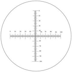 BMS Mikrometerstrichplatte 10mm/0.1mm (für BMS Labormikroskop BMS D2 und D3)