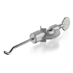 Einfachmuffe mit Haken, aus Zinkdruckguss, für Stäbe bis 16 mm Ø