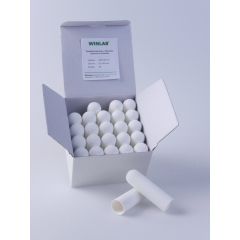 Extraktionshülsen, Länge 80 mm, Durchmesser 22 mm, nach DIN 12449, Packung mit 25 Stück