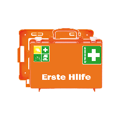 Erste Hilfe-Koffer SN-CD orange mit Füllung Standard DIN 13157