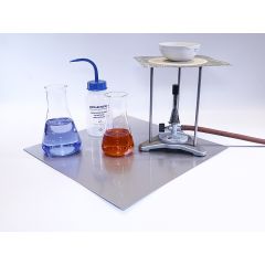 Experimentier-Unterlegplatte, Experimentiertablett aus Aluminium, 400 x 400mm