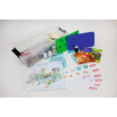 Grundschul-Experimente zum Wasser, Experimentiersatz für 1 Gruppe Vinus erforscht die Welt - Thema Wasser