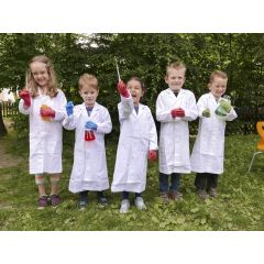 Laborkittel für Kinder, 100% Baumwolle (Gr. 122)