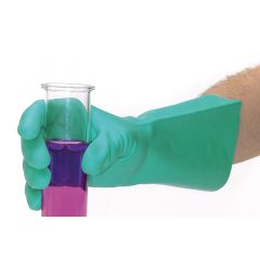 Chemikalienschutzhandschuhe, aus Nitrilkautschuk, Größe M