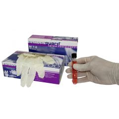 Einmal-Schutzhandschuhe, aus Latex, gepudert, Größe M