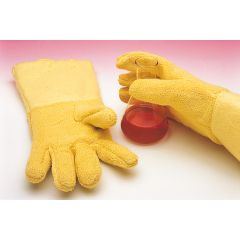 Wärmeschutzhandschuhe, aus Kevlar Schlingenstrick, bis 500 °C, Länge 33 cm