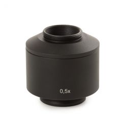 Euromex 0,50x C-Mount-Adapter für Zeiss PrimoStar Mikroskop mit 30 mm Fotoport und 1/2 Zoll C-Mount Kameras (AE.9850-Z)