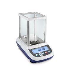 Analysenwaage KERN® ALJ 250-4A, von KERN & Sohn®, Wägebereich 250g , Ablesbarkeit 0,00001 g, Wägeplatte 80 mm Ø, interne Justierung, DAkkS-Kalibrierschein (optional)