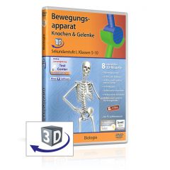 Bewegungsapparat - Knochen & Gelenke - real3D Software, GIDA, Sekundarstufe I, Klasse 5-10, BIO-SW111-5ML