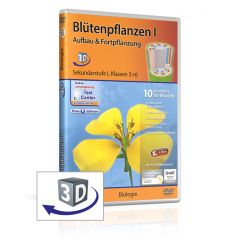 Blütenpflanzen I - Aufbau und Fortpflanzung - real3D Software, GIDA, Sekundarstufe I, Klasse 5-6