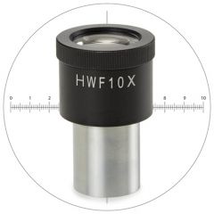 Euromex HWF 10x/20mm Okular mit Fadenkreuz und Mikrometer 10mm/100 und Zeiger für bScope mit Ø 23,2 mm Tubus (BS.6010-CM)