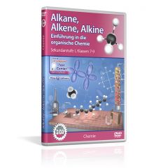 Alkane, Alkene, Alkine - Einführung in die organische Chemie, Film für den Chemieunterricht, GIDA DVD, Sekundarstufe I, Klassen 7-9 CHEM-DVD004-5ML