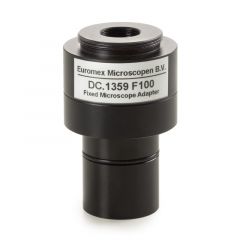 Euromex 23,2 mm Tubus C-mount Adapter, 1 Zoll Kamera, 1x Objektiv, kurzer Schaft (DC.1359)