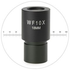 Euromex Weitfeld Okular für Euromex EcoBlue Serie WF 10x/18 mm mit Micrometer Skala EC.6010-M