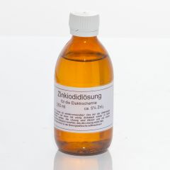 Zinkiodidlösung, 5% für Elektrochemie, 250 ml. 