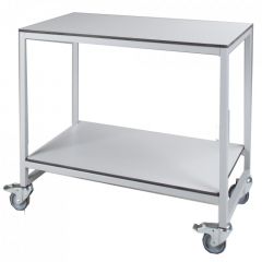 Vorbereitungswagen, fahrbar mit 2 Ablegeböden (BxHxT 100 x 90 x 60 cm) 