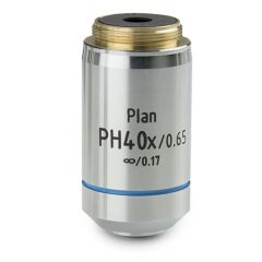 Euromex Plan Phasenkontrast PLPHi S40x/0,65 IOS Objektiv, unendlich korrigiert, Arbeitsabstand 0,5 mm und 0,17mm Deckglas korrigiert (IS.8940), für Euromex iScope® 