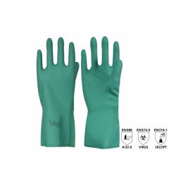 Nitril-Chemikalien-Schutzhandschuhe grün (Packung mit 10 Paar), Größe 10