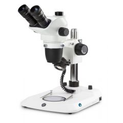 Euromex NexiusZoom NZ.1903‑P, trinokulares Stereomikroskop, 6.7-45x, Säulenstativ, Auflicht und Durchlicht