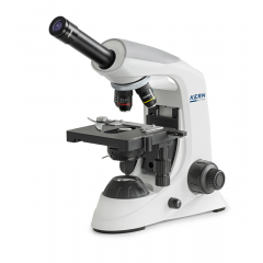 KERN OBE 131, monokulares Schulmikroskop, 40x - 1000x Vergrößerung, LED, Kreuztisch, Grob- und Feintrieb, ideal für den Biologieunterricht in der Sekundarstufe  2