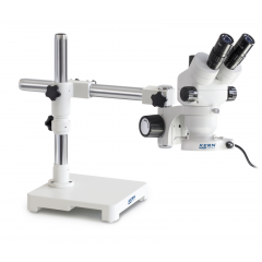KERN Stereomikroskop-Set OZM 903, trinokular, 7x-45x Vergrößerung, Auflicht, 4.5W Ringbeleuchtung, LED
