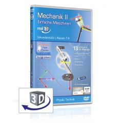 Mechanik II - Einfache Maschinen, real3D Software, GIDA, Sekundarstufe I, Klasse 7-10, PHYS-SW014-5ML