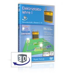 Elektrizitätslehre I, real3D Software, GIDA, Sekundarstufe I, Klasse 5-10, PHYS-SW107-5ML