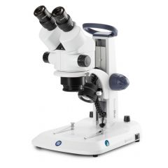 Euromex Stereomikroskop StereoBlue SB.1902. Zoomobjektiv von 0,7x bis 4,5x, Vergrößerung 3,5x bis 135x mit Zusatzoptik, LED, Auf- und Durchlicht