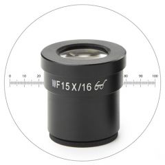 Euromex  HWF 15x/20 mm eyepiece with micrometer, SB.6015-M (StereoBlue) für Euromex Stereomikroskope der StereoBlue Serie