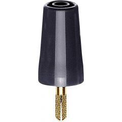 Sicherheits-Adapter-Buchsen, 4mm, schwarz