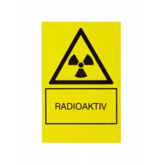 Warnschild "Radioaktive Strahlung"